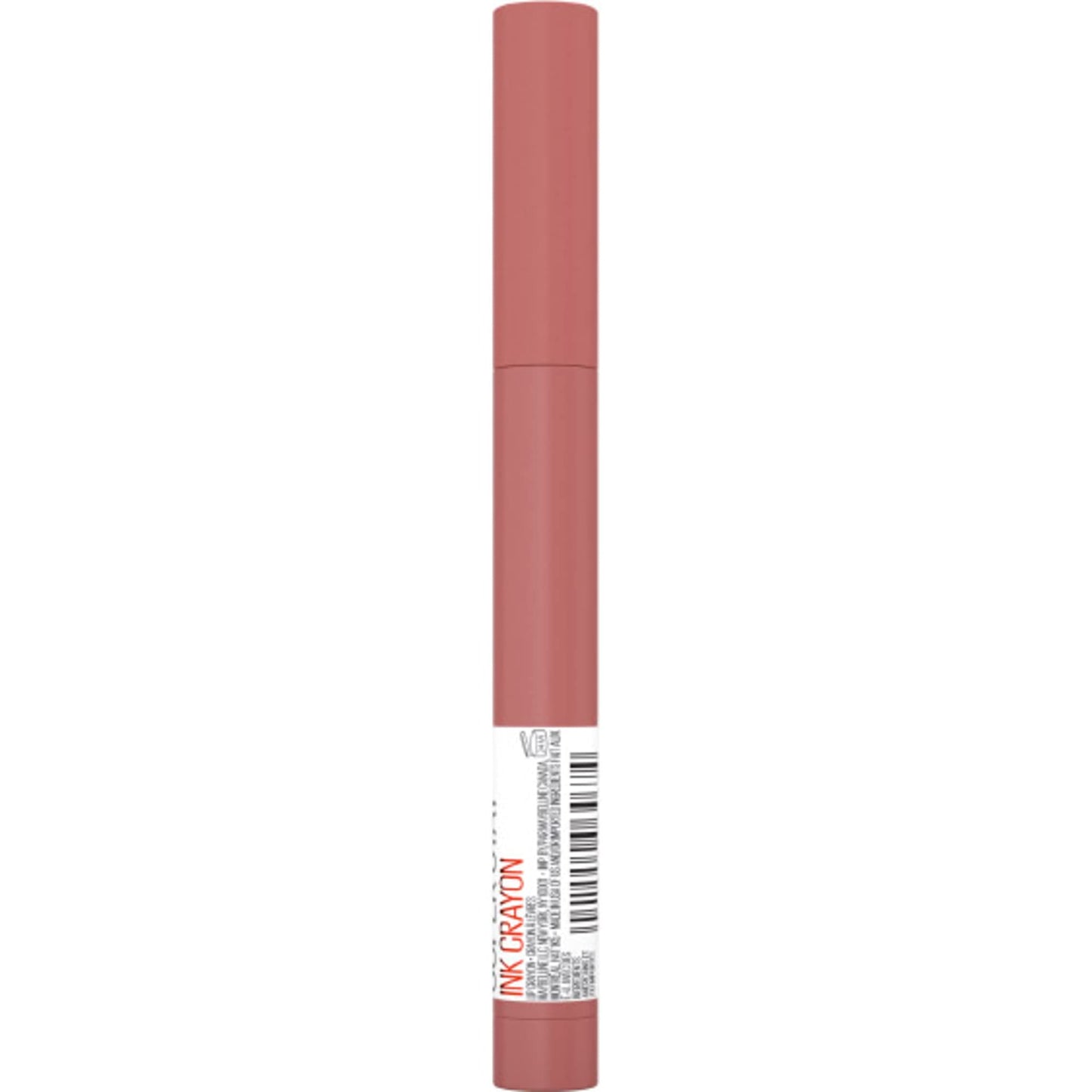 Maybelline Super Stay Ink Crayon Lipstick Makeup, Precision Tip Matte Lip Crayon with Built-in Sharpener, Longwear Up To 8Hrs, Achieve It All, Brown Nude, 1 Count