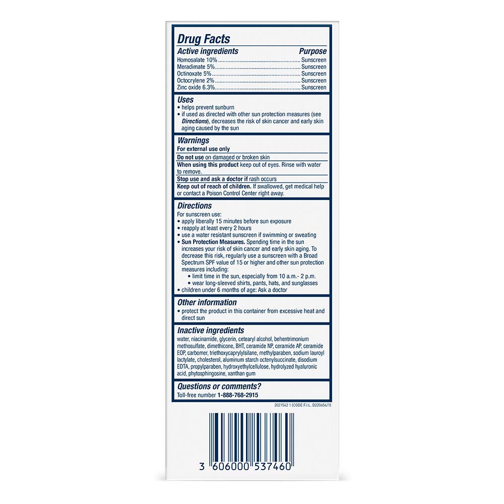 CeraVe AM Facial Moisturizing Lotion SPF 30 | Oil-Free Face Moisturizer with Sunscreen | Non-Comedogenic | 3 Ounce
