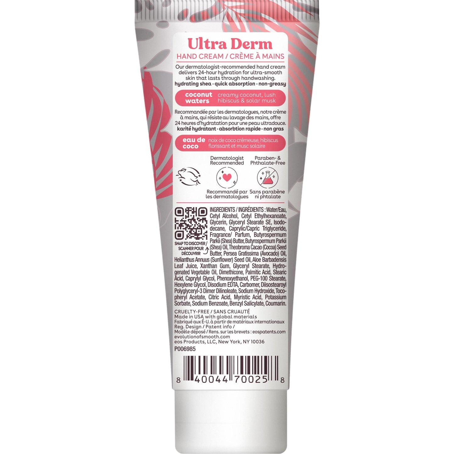 eos Shea Better Hand Cream - Coconut Hand Lotion and Skin Care | Instant Hydration + Lasting Protection | 2.5 oz