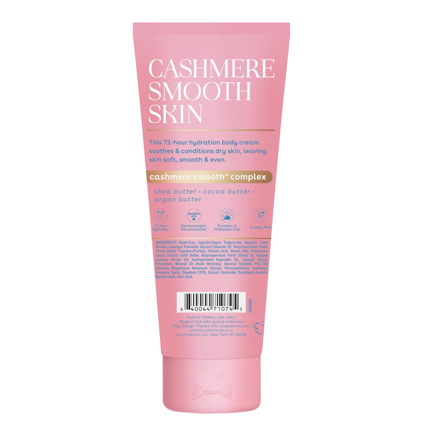 eos Cashmere Skin Collection Post-Shave Smooth Body Cream- Vanilla, 7 fl oz
