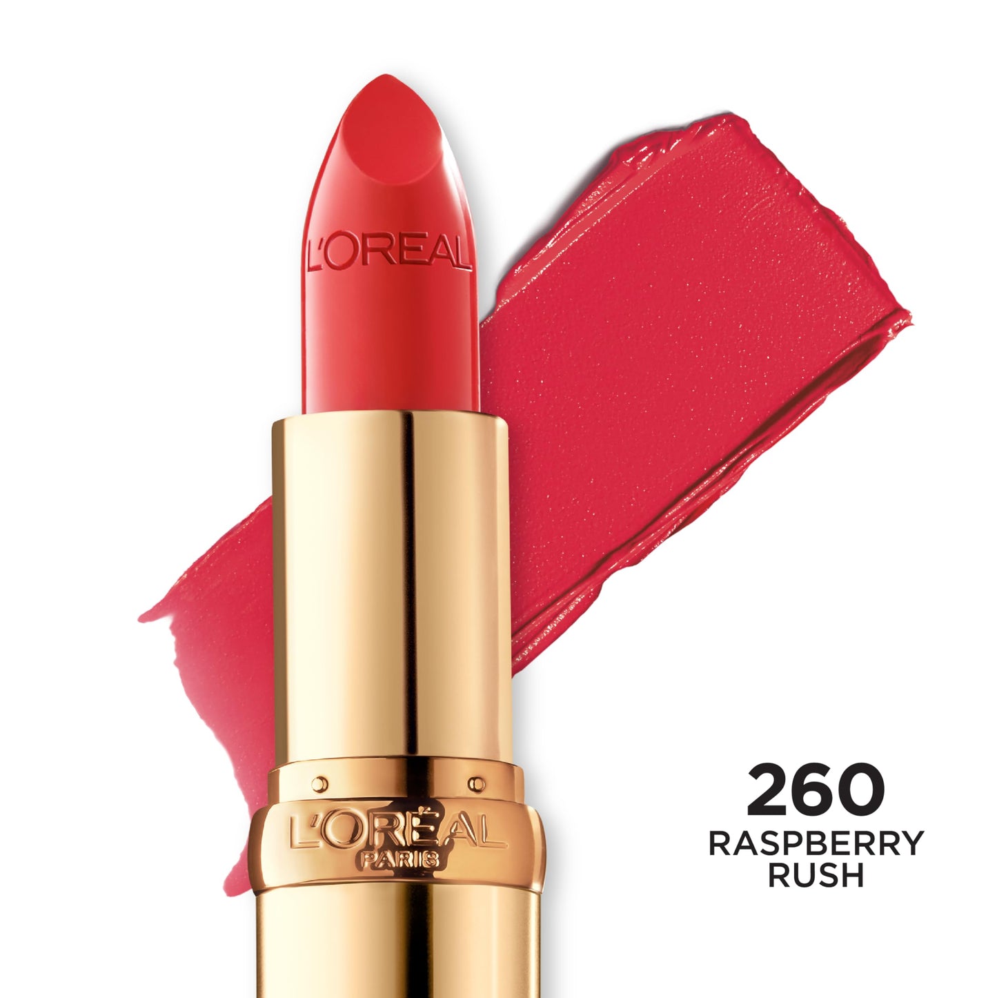 L'Oreal Paris Colour Riche Original Creamy, Hydrating Satin Lipstick with Argan Oil and Vitamin E, Raspberry Rush , 1 Count