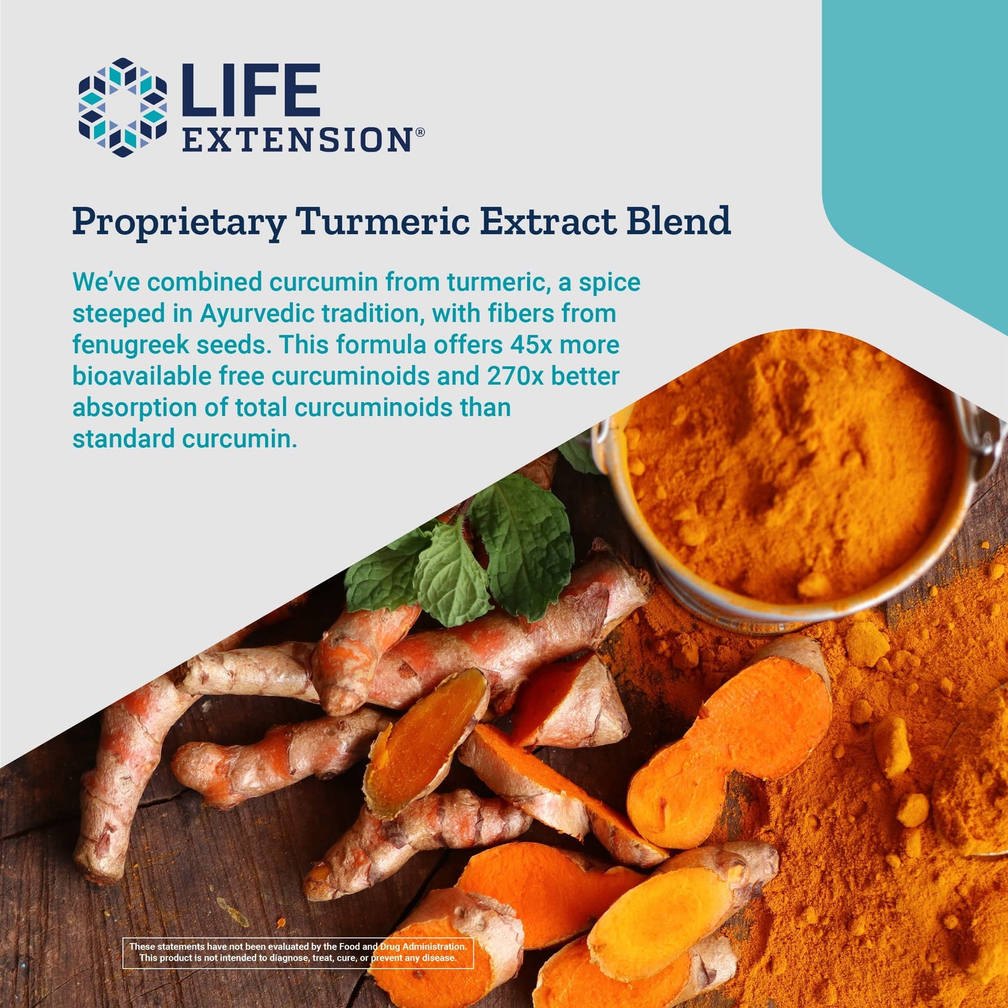 Life Extension Curcumin Elite Turmeric Extract, 90 Caps (Pack of 2)