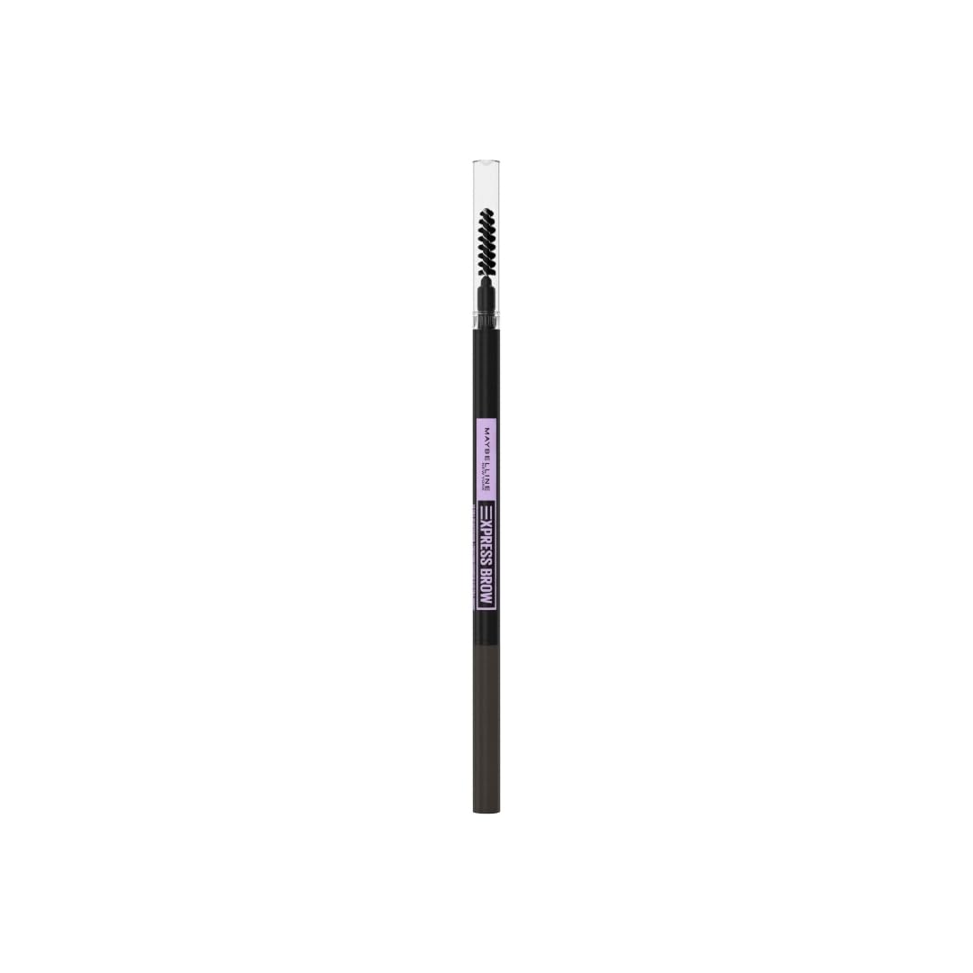Maybelline Express Brow Ultra Slim Eyebrow Makeup, Brow Pencil with Precision Tip and Spoolie for Defined Eyebrows, Deep Brown, 1 Count