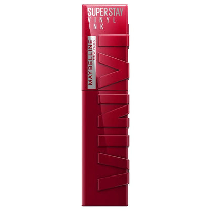Maybelline Super Stay Vinyl Ink Longwear No-Budge Liquid Lipcolor Makeup, Highly Pigmented Color and Instant Shine, Royal, Deep Wine Red Lipstick, 0.14 fl oz, 1 Count