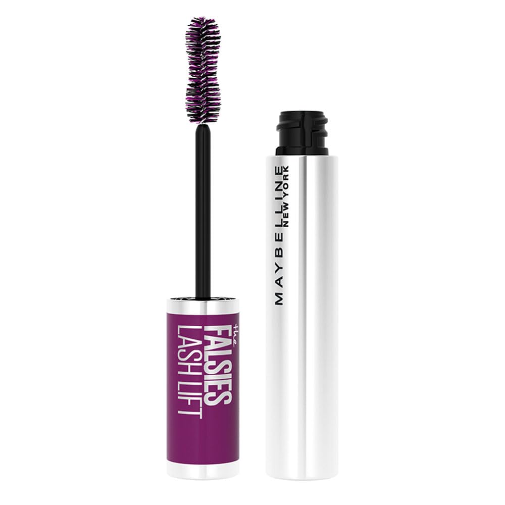Maybelline The Falsies Lash Lift Washable Mascara Volumizing, Lengthening, Lifting, Curling, Multiplying, Eye Makeup, Very Black, 1 Count