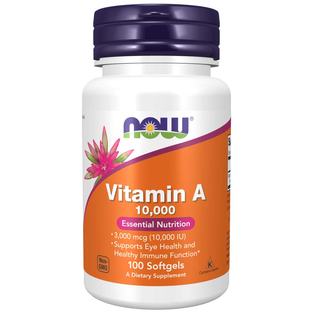 NOW Foods, Vitamin A, 10,000 IU, 100 Softgels