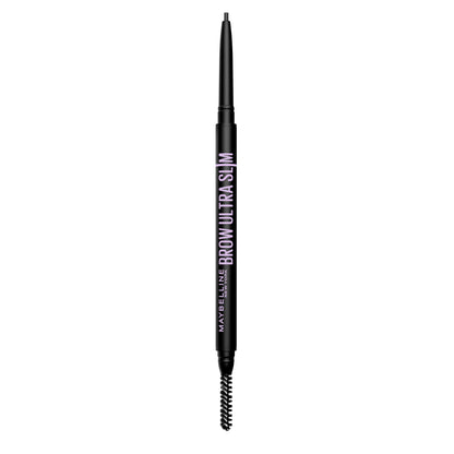 Maybelline Express Brow Ultra Slim Eyebrow Makeup, Brow Pencil with Precision Tip and Spoolie for Defined Eyebrows, Black, 1 Count