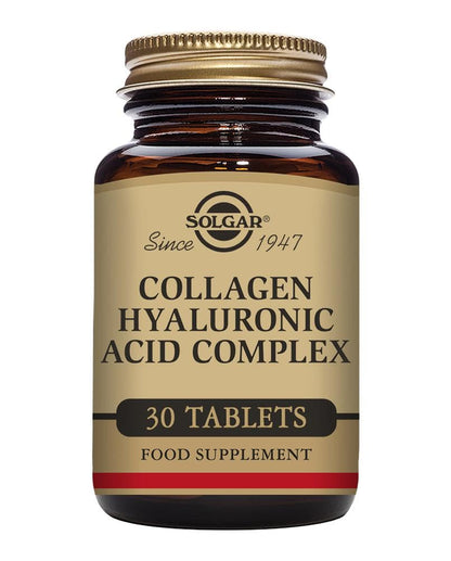 Solgar Collagen Hyaluronic Acid Complex - 30 Tablets - with Hydrolyzed Collagen Type 2 & Chondroitin - Non-GMO, Gluten & Dairy Free - 30 Servings