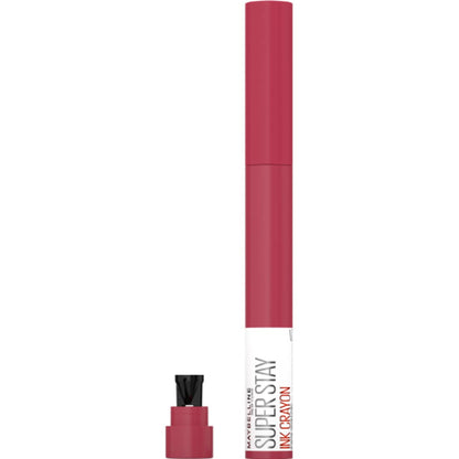Maybelline Super Stay Ink Crayon Matte Longwear Lipstick Makeup, 130 Pave The Road, 0.04 oz