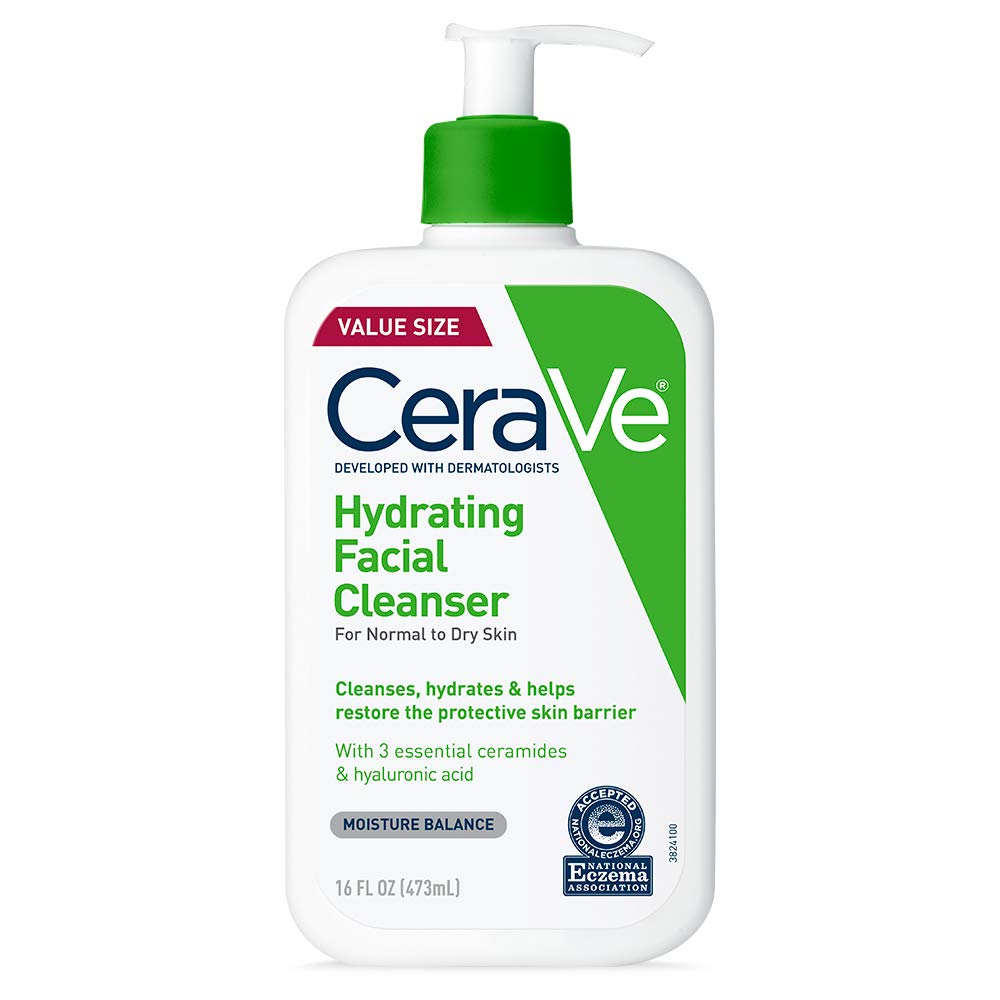 CeraVe Eye Repair Cream | Under Eye Cream| 0.5 Ounce & Daily Moisturizing Lotion | 19 Ounce & Hydrating Facial Cleanser | Moisturizing Non-Foaming Face Wash | 16 Fluid Ounce
