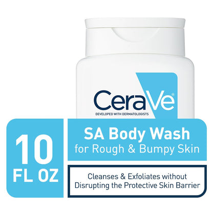CeraVe Salicylic Acid Body Wash, Exfoliates Rough and Bumpy Skin, 10oz