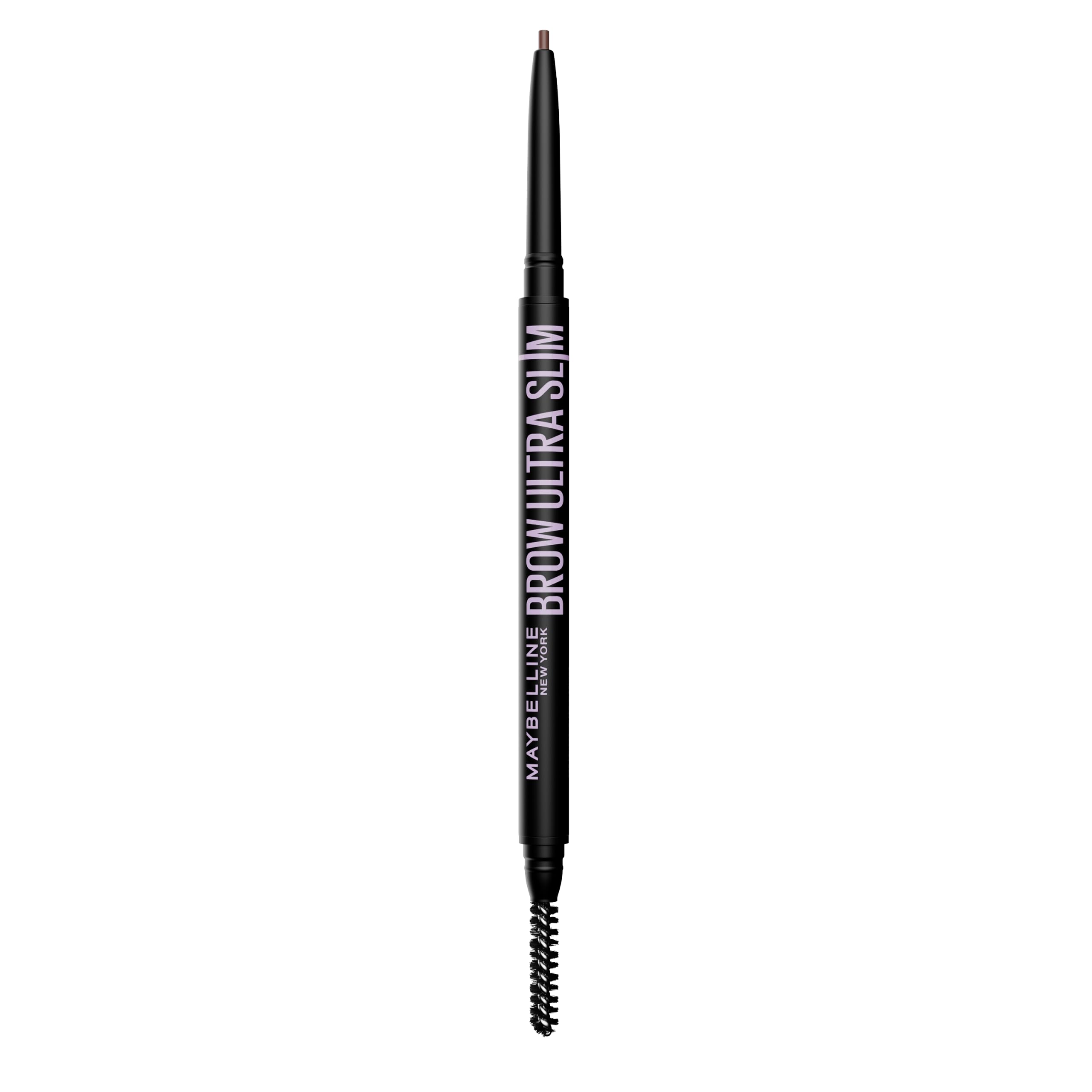 Maybelline Express Brow Ultra Slim Eyebrow Makeup, Brow Pencil with Precision Tip and Spoolie for Defined Eyebrows, Ash Brown (Packaging May Vary)