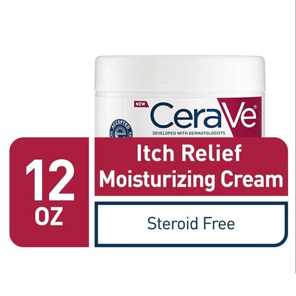 CeraVe Moisturizing Cream for Itch Relief, Anti Itch Cream, 12oz