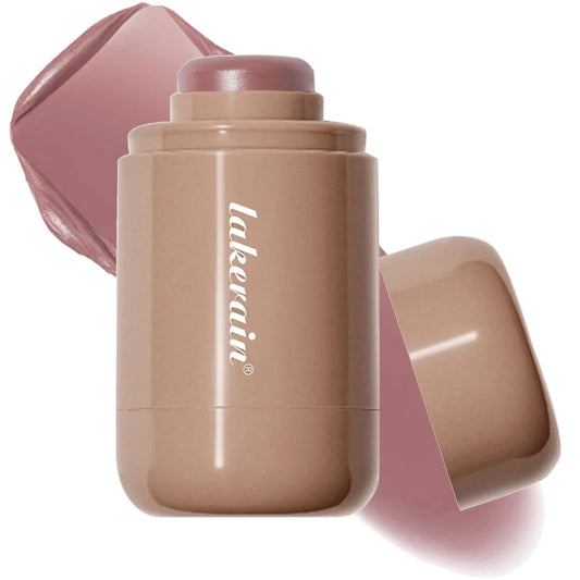 Cream Blush stick, Natural-Looking Matte Finish Makeup Blush stick, Hydrating Long Lasting Lightweight Blendable Blush for cheeks (#5 Soft Mauve, 1 PC)