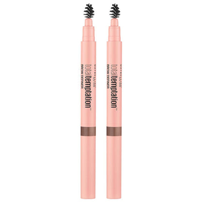 Maybelline Total Temptation Eyebrow Definer Pencil, Soft Brown, 2 Count