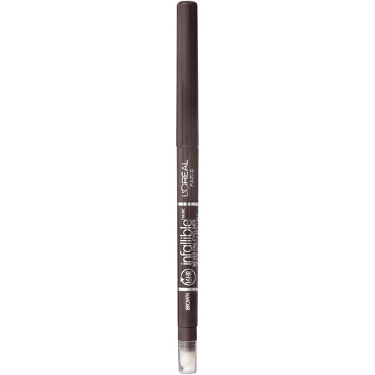 L'Oreal Paris Makeup Infallible Never Fail Original Mechanical Pencil Eyeliner with Built in Sharpener, Brown, 0.008 oz.