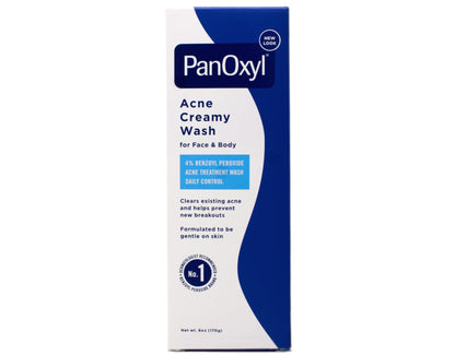 PanOxyl Creamy Acne Wash, 6 oz (3 Pack)