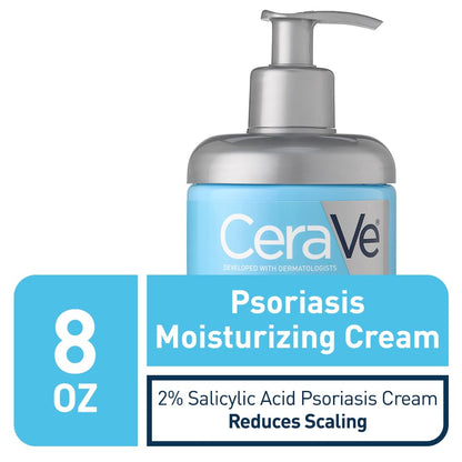 CeraVe Psoriasis Cream, Salicylic Acid Moisturizing Dry Skin Treatment, 8oz