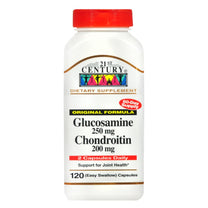 21st Century Glucosamine 250mg Chondroitin 200mg Capsules, Joints, 120