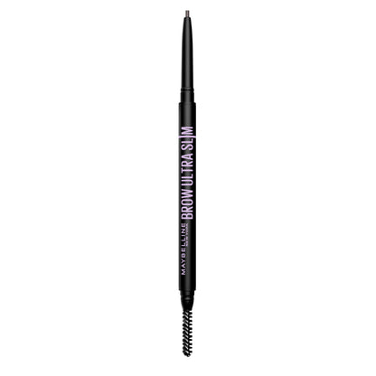 Maybelline Express Brow Ultra Slim Eyebrow Makeup, Brow Pencil with Precision Tip and Spoolie for Defined Eyebrows, Black Brown, 1 Count (Packaging May Vary)