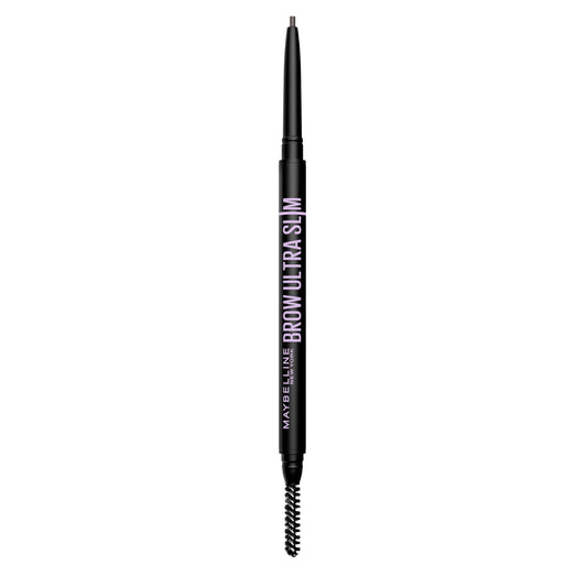 Maybelline Express Brow Ultra Slim Eyebrow Makeup, Brow Pencil with Precision Tip and Spoolie for Defined Eyebrows, Black Brown, 1 Count (Packaging May Vary)