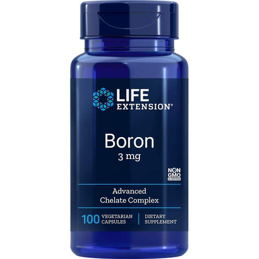 Life Extension Boron 3 mg with Vitamin B2, 100 Capsules
