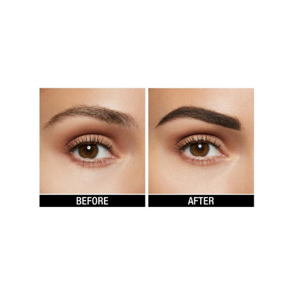 Maybelline Express Brow Ultra Slim Eyebrow Makeup, Brow Pencil with Precision Tip and Spoolie for Defined Eyebrows, Deep Brown, 1 Count