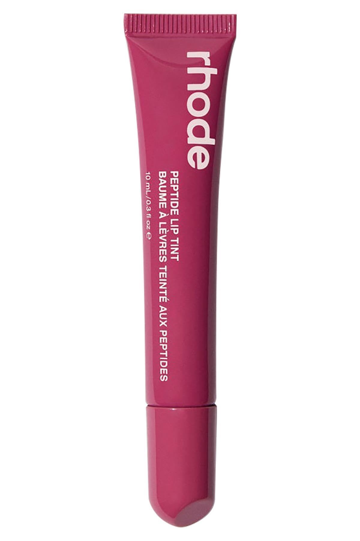Rhode Peptide Lip Tint, Sheer Color and Hydrating Finish, 3 fl oz, 10ml (Raspberry Jelly)