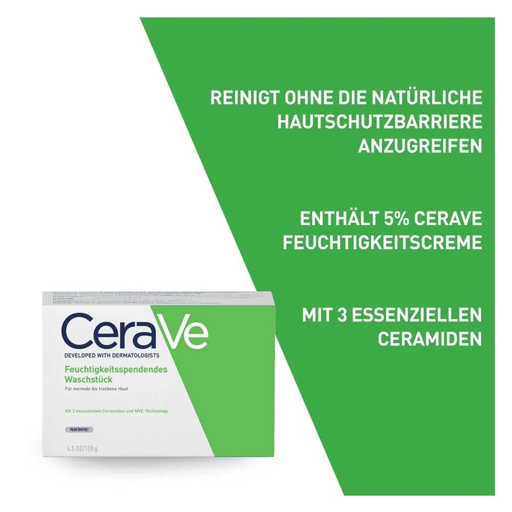 CeraVe Hydrating Cleanser Bar, Face Wash with 5% Moisturizing Cream, 4.5oz