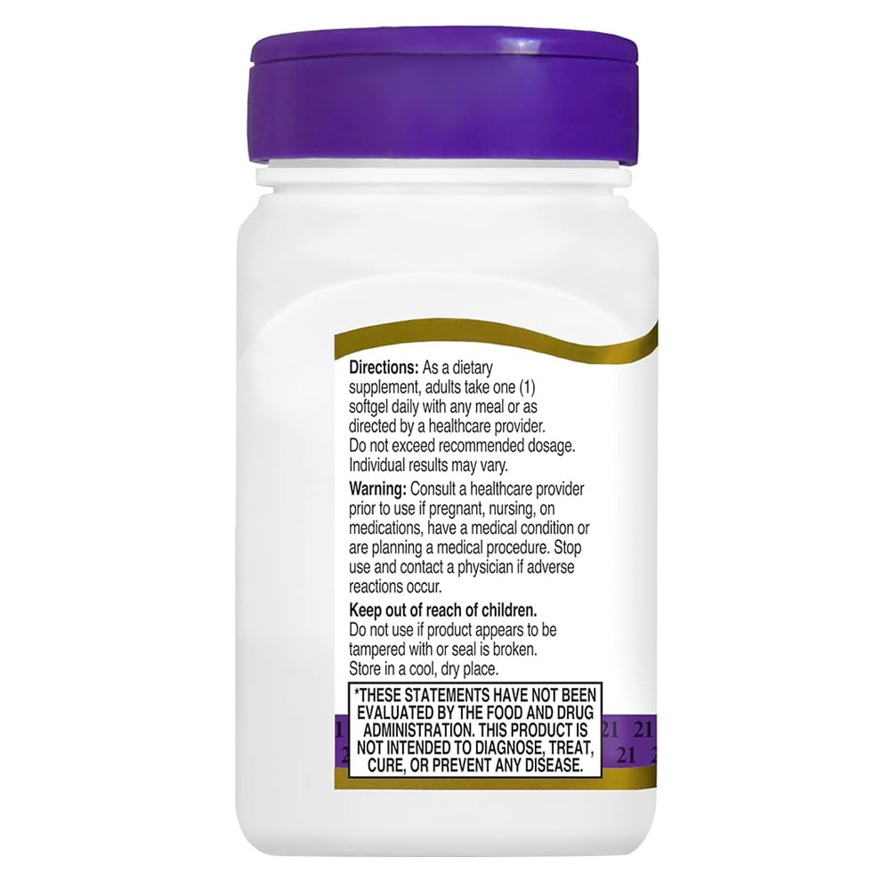21st Century Lutein, 20 mg, 60 Softgels