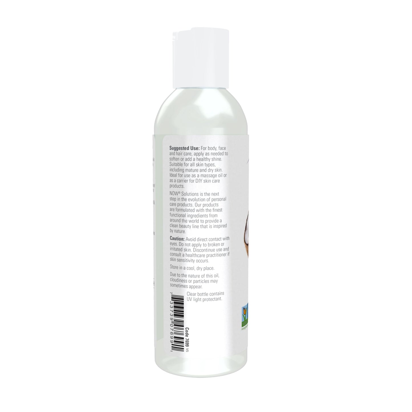 NOW Foods Solutions, Liquid Coconut Oil, Light and Nourishing, Promotes Healthy-Looking Skin and Hair, 4-Ounce