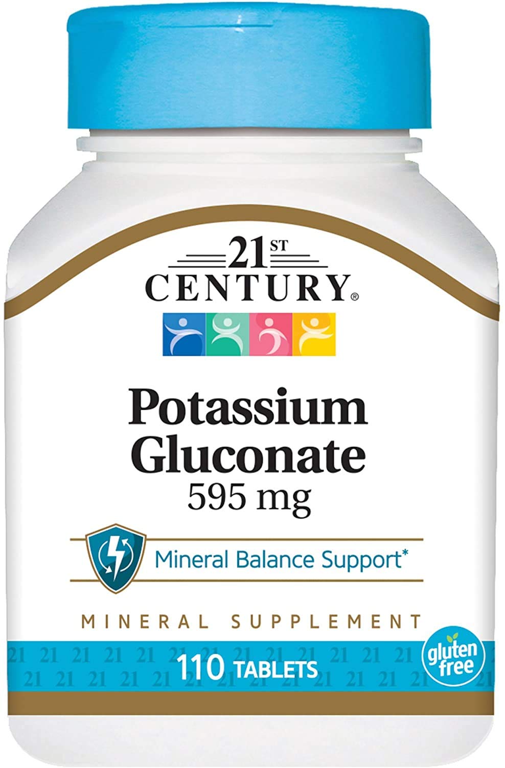 21st Century, Potassium Gluconate, 595 mg, 110 Tablets