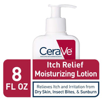 CeraVe Moisturizing Lotion for Itch Relief | 8 Ounce | Dry Skin Itch Relief Lotion with Pramoxine Hydrochloride | Fragrance Free (Pack of 4)