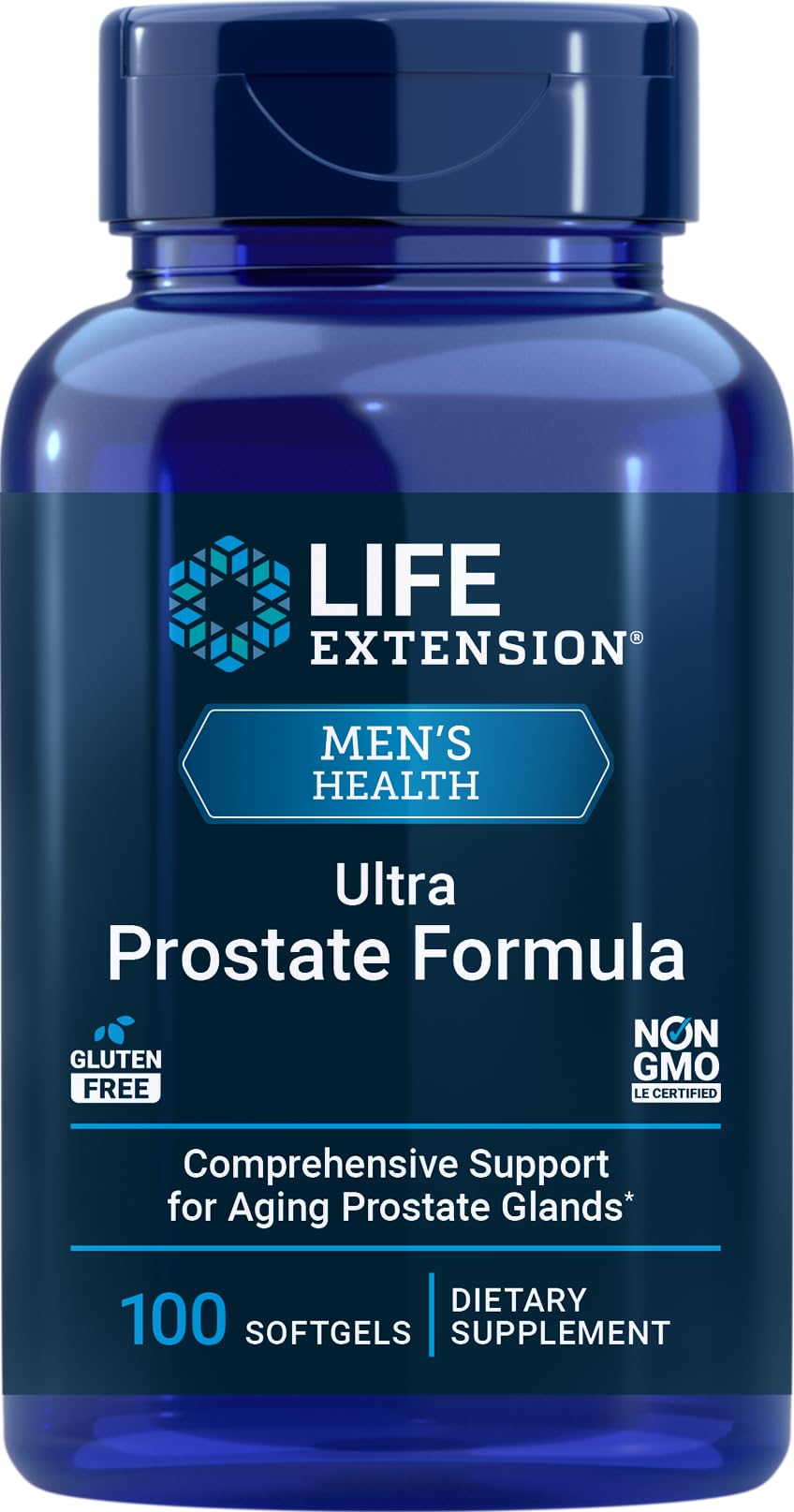 Life Extension Ultra Prostate Formula, 100 Softgels, Natural Supplement for Men
