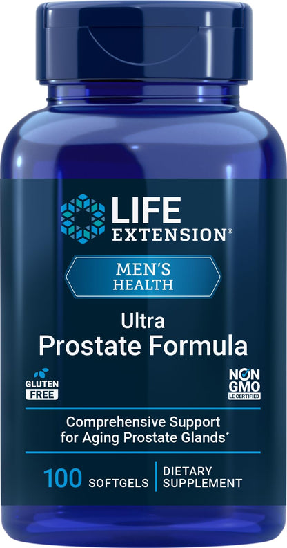Life Extension Ultra Prostate Formula, 100 Softgels, Natural Supplement for Men