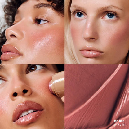 Rhode Pocket Blush, Buildable Hydrating Cream Blush, Tan Line - Pinky Tan