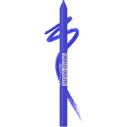 Maybelline Tattoo Studio Sharpenable Gel Pencil Waterproof Eyeliner, Long-Lasting Eyeliner With Smooth Gel Pigments For Up To 36HR Wear, Galactic Cobalt, 1 Count