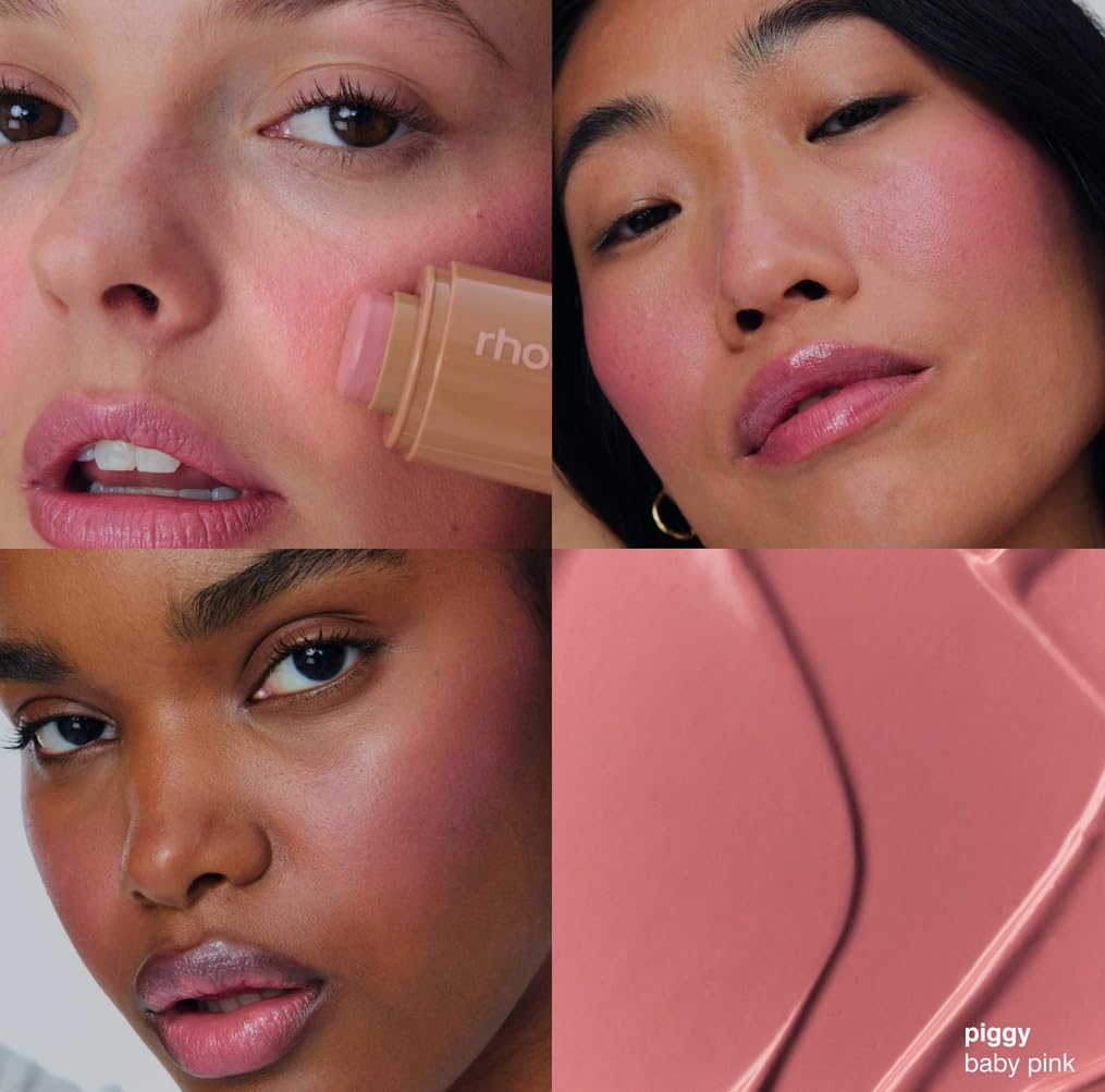 Rhode Pocket Blush, Piggy Baby Pink, Buildable Hydrating Cream Blush