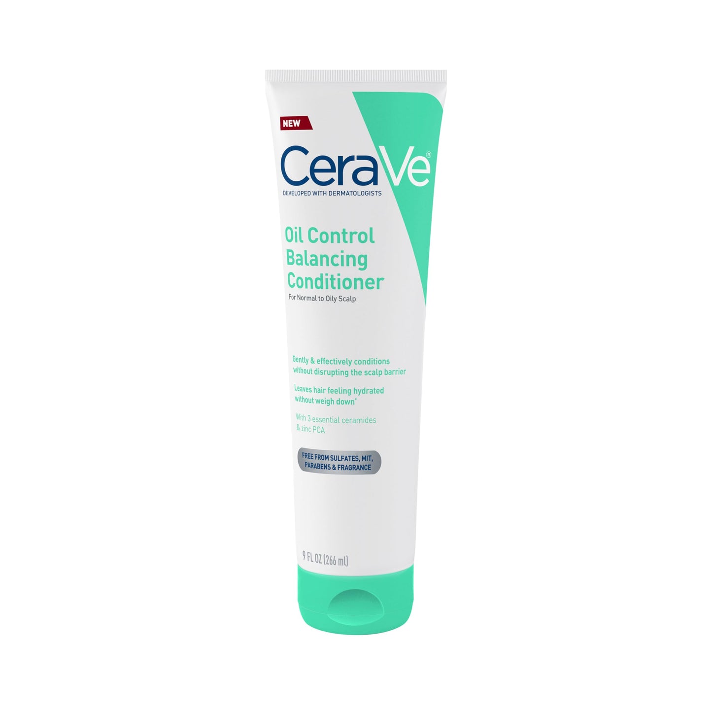 CeraVe Oil Control Conditioner with Hyaluronic Acid for Oily Scalp, 9 Oz