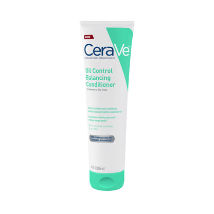 CeraVe Oil Control Conditioner with Hyaluronic Acid for Oily Scalp, 9 Oz