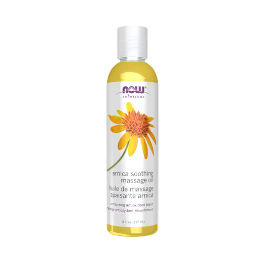 NOW Solutions, Arnica Soothing Massage Oil, Comforting Antioxidant Blend, 8-Ounce