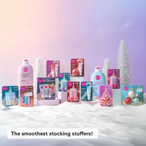 eos Holiday Lip Treatment Gift Set- Candy Cane Swirl Lip Scrub & 24H Moisture Super Balm, Limited-Edition Lip Care, Stocking Stuffers, 4-Pack