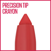 Maybelline Super Stay Ink Crayon Lipstick Makeup, Precision Tip Matte Lip Crayon with Built-in Sharpener, Longwear Up To 8Hrs, Make Moves, Red Nude, 1 Count