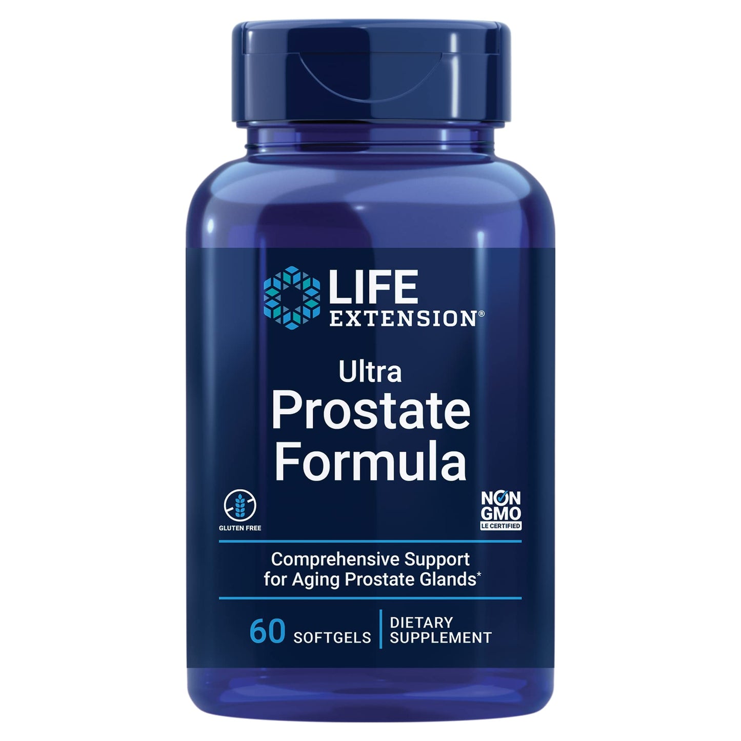 Life Extension Ultra Prostate Formula, Saw Palmetto for Men, pygeum, stinging Nettle Root, lycopene, Prostate Health, Urination Flow, PSA, Non-GMO, Gluten-Free, 60 softgels