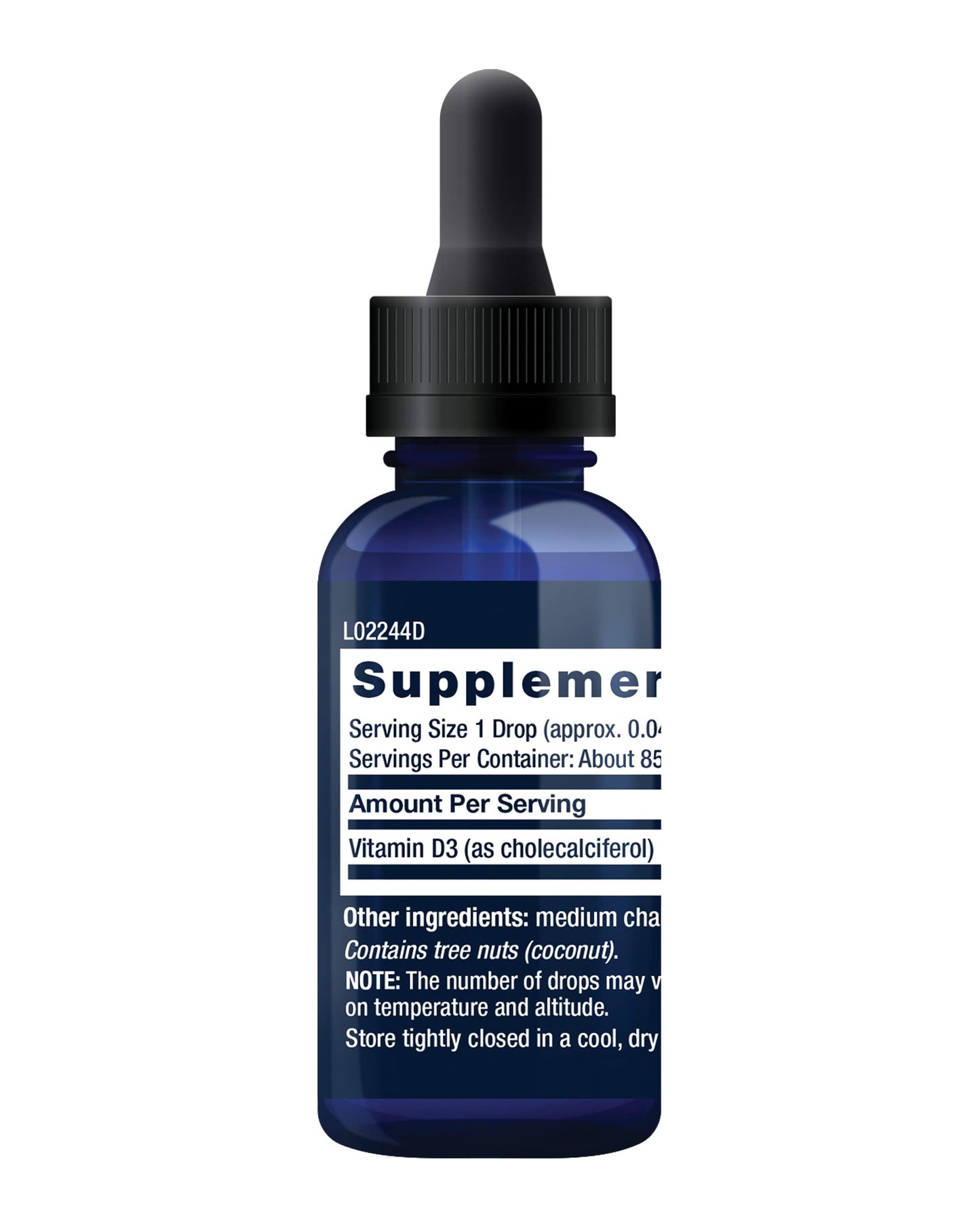Life Extension Liquid Vitamin D3, 50 mcg (2000 IU), Immune System Support, Bone Health, Whole-Body Health, unflavored, Gluten-Free, Non-GMO, 29.57 ml