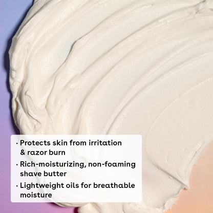 eos Cashmere Skin Collection Shave Butter - Vanilla Cashmere, Non-Foaming Moisturizing Shave Cream to Prevent Razor Burn, 7 fl oz
