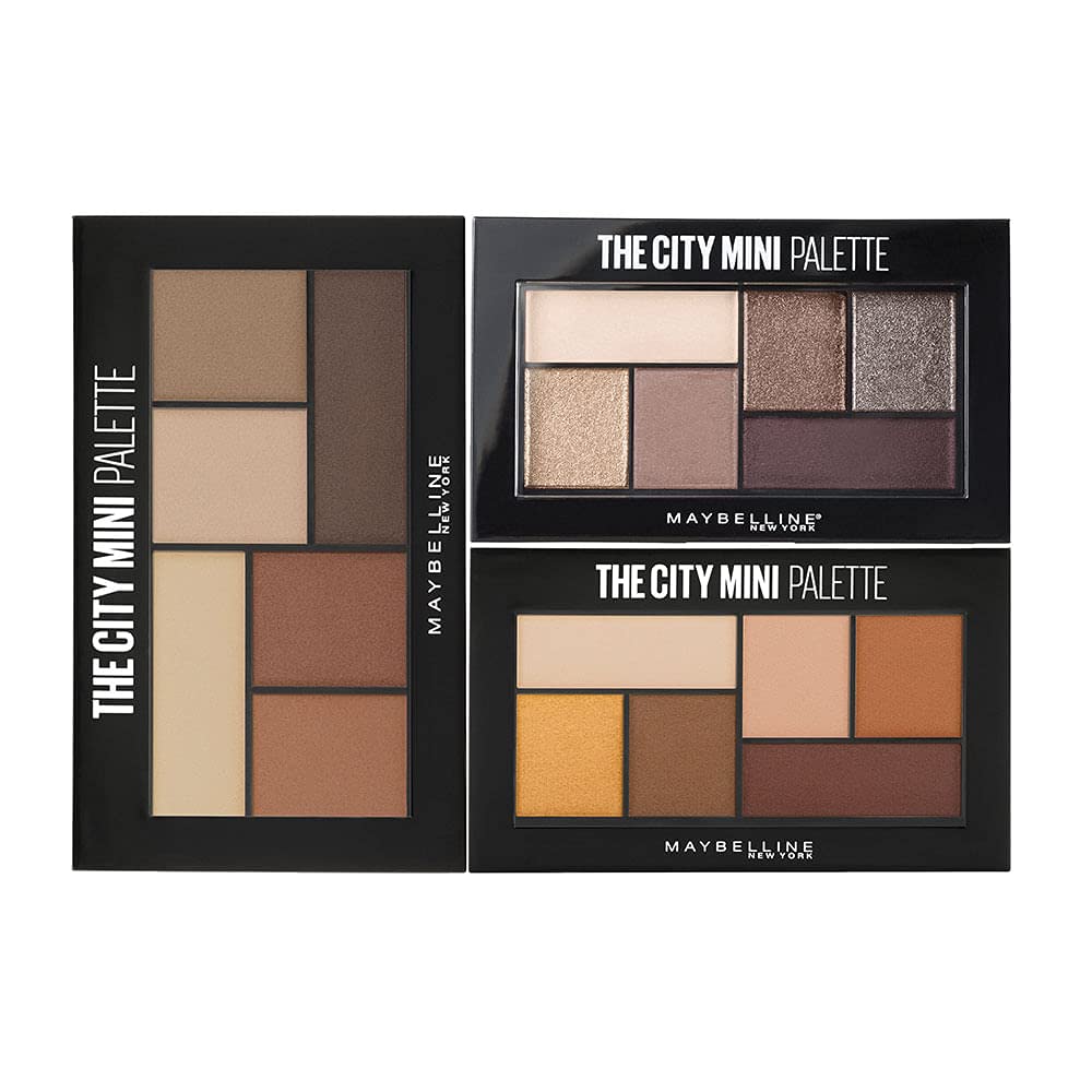 Maybelline New York Makeup The City Mini Eyeshadow Palette, Chill Brunch Neutrals Eyeshadow, 0.14 oz