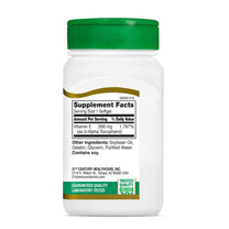 21st Century E 400 I.U. Natural (D-Alpha) Softgels, 110-Count