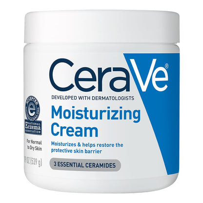 CeraVe Moisturizing Cream, Face & Body Moisturizer for Dry Skin, 19oz