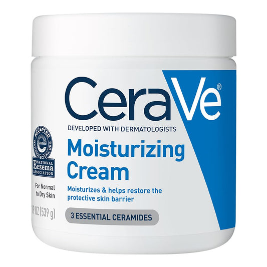 CeraVe Moisturizing Cream, Face & Body Moisturizer for Dry Skin, 19oz